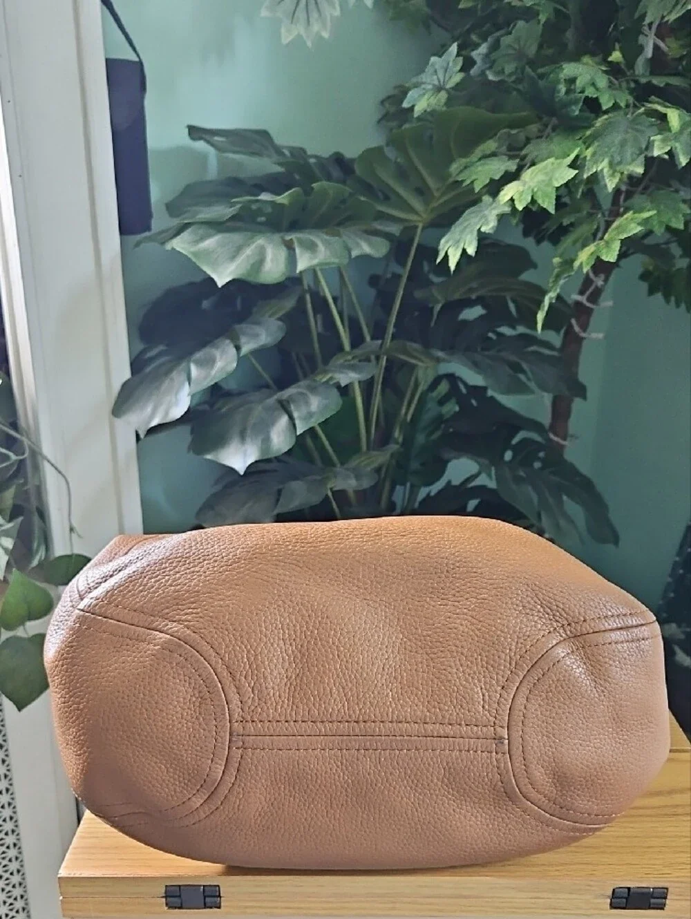 Michael Kors Lydia Large Hobo Shoulder Bag with Tassel in Pebbled Leather